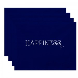 Latitude Run Blanche Happiness Print Placemat LTRN3107